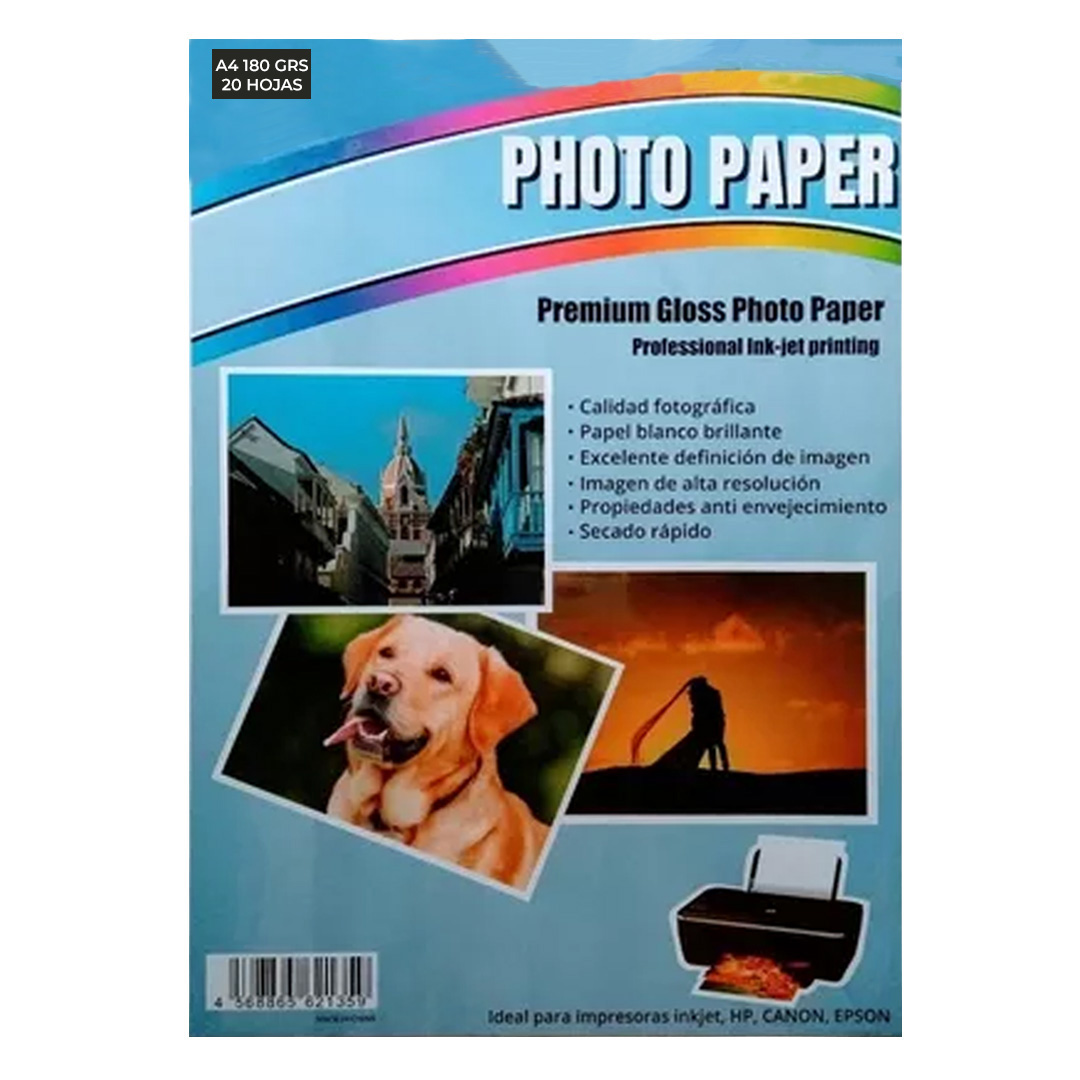  PAPEL FOTOGRAFICO REXON A4 X180GR X20