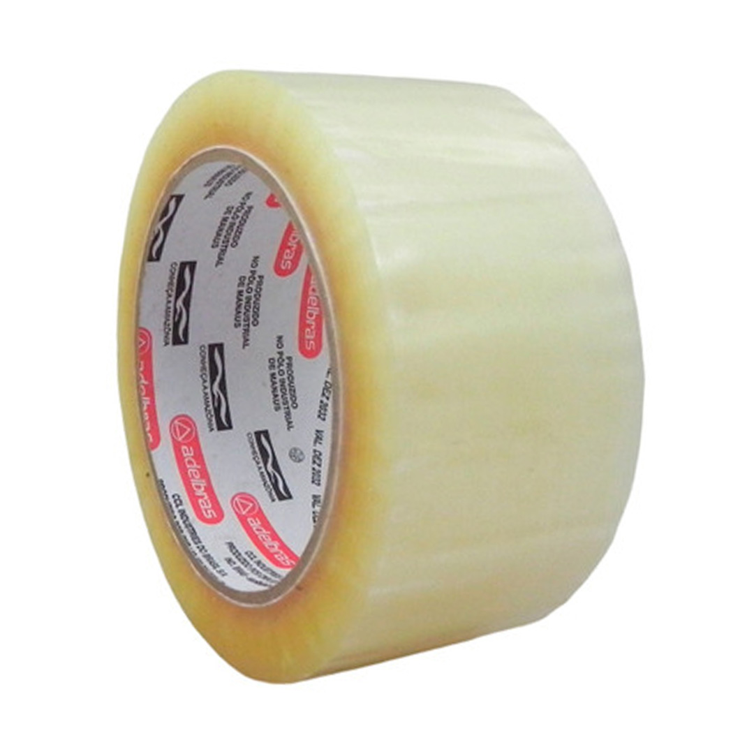  CINTA EMBALAR ADELBRAS 48X100M  TRANSPARENTE PACK X4