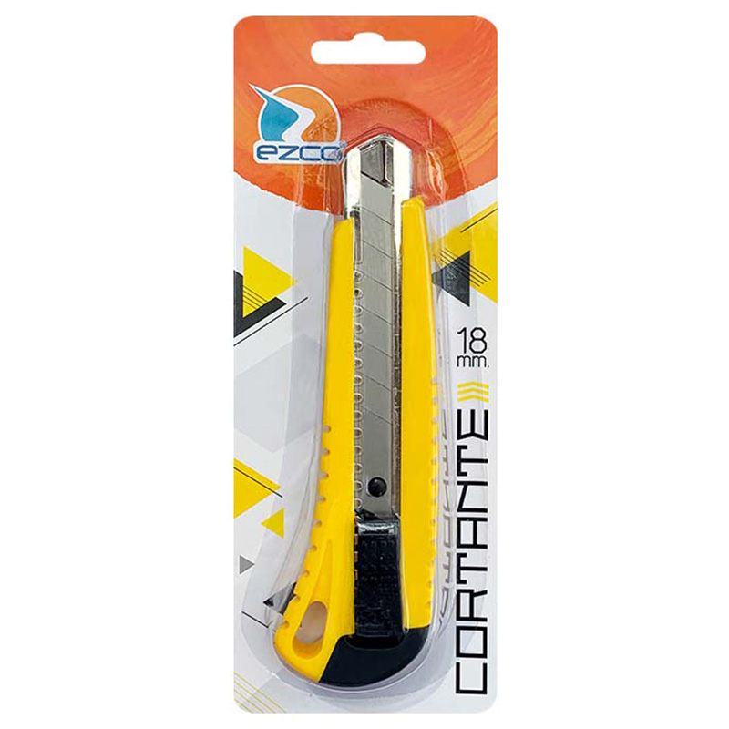  CUTTER EZCO PLASTICO CON GUIA 18 MM
