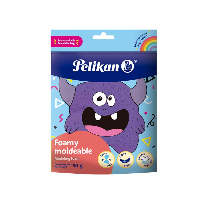  MASA MODELAR PELIKAN FOAMY 50GR VIOLETA