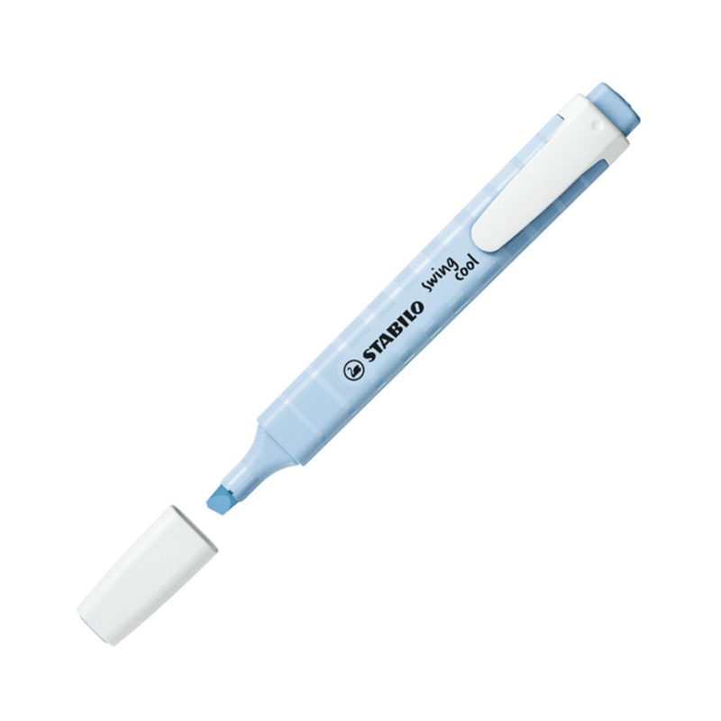  RESALTADOR FINO STABILO SWING COOL X10;
PASTEL AZUL NUBLADO