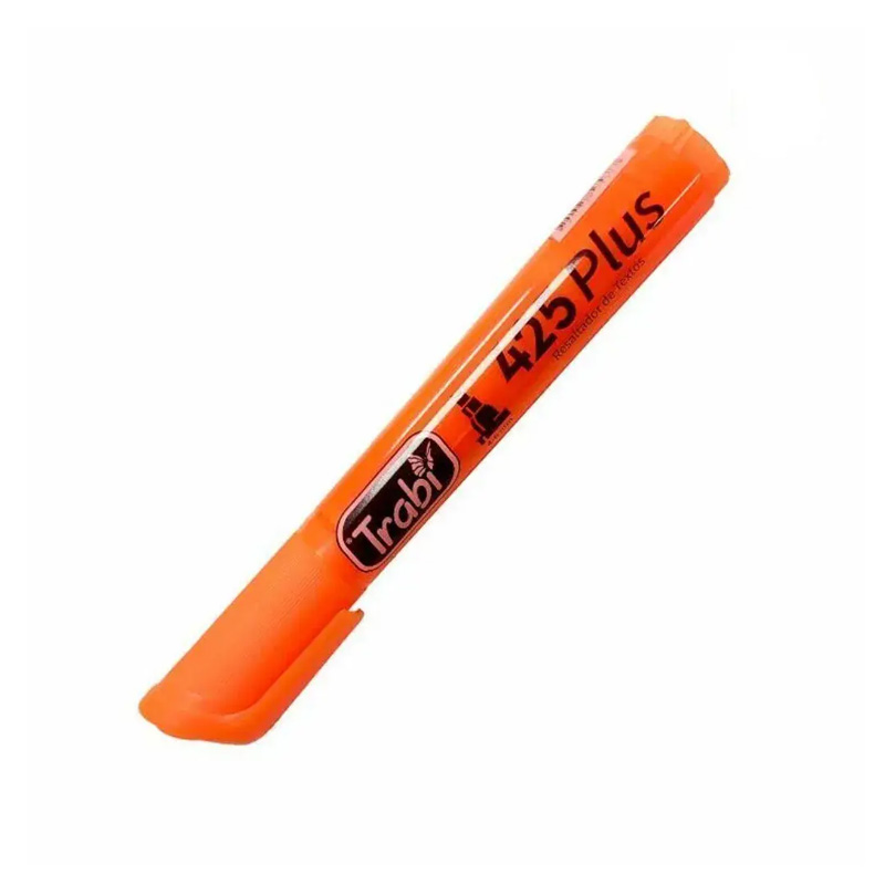  RESALTADOR REDONDO TRABI 425 PLUS  RECARGABLE X12 FLUO NARANJA