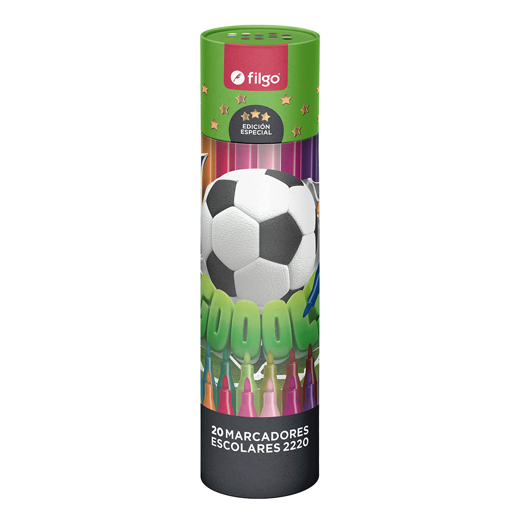  MARCADOR ESCOLAR FILGO PINTO 2220  FANTASY FUTBOL X20