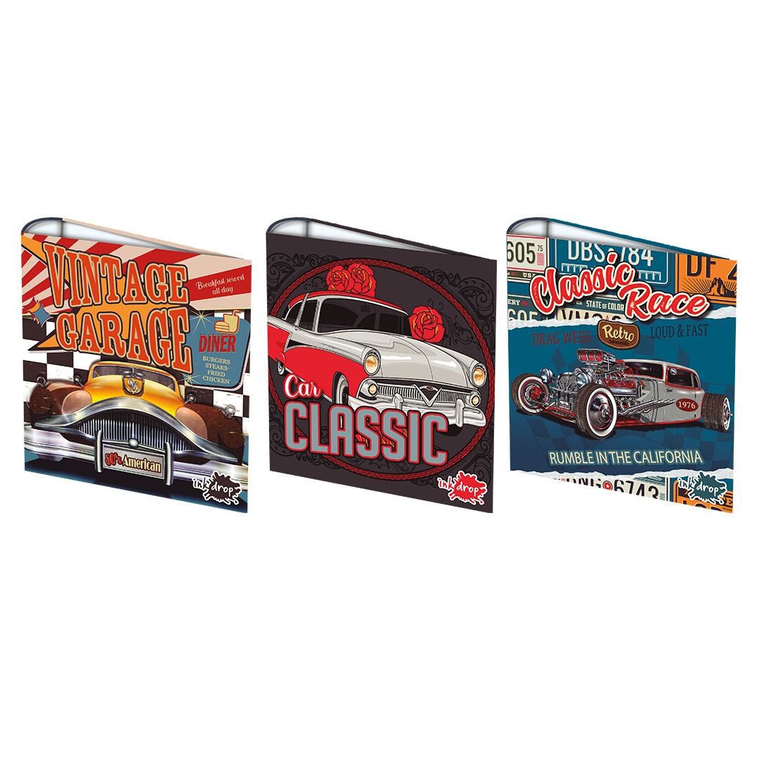  CARPETA ESCOLAR INKDROP 3X40 VINTAGE  GARAGE