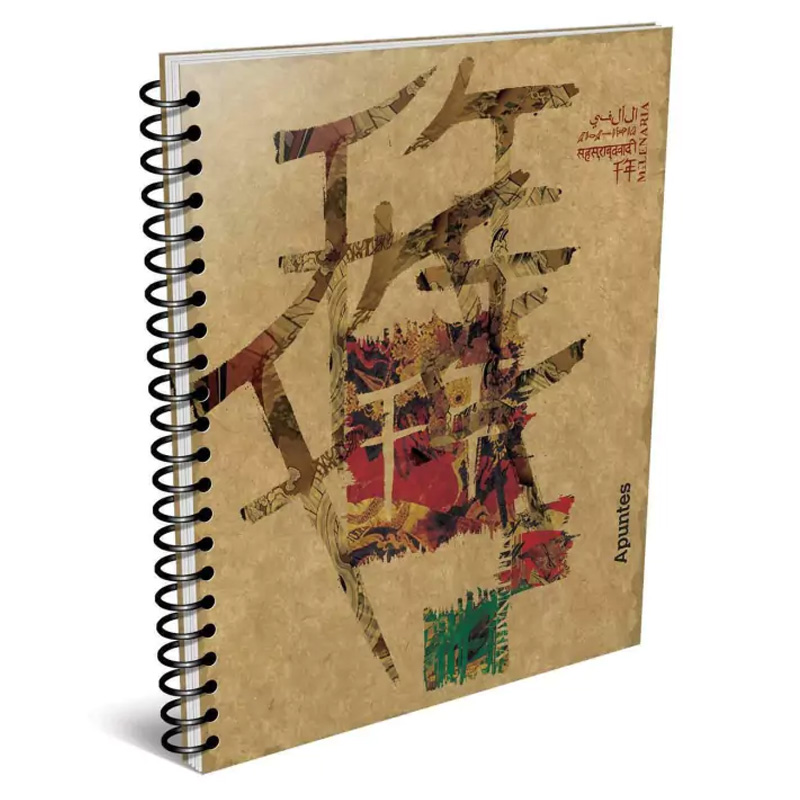 CUADERNO APUNTES 29.7 MILENARIA 19  ESPIRAL 80 HOJAS RAYADO