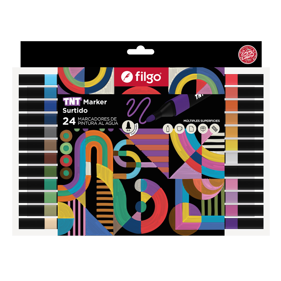  MARCADOR PINTURA FILGO TNT BLISTER  X24