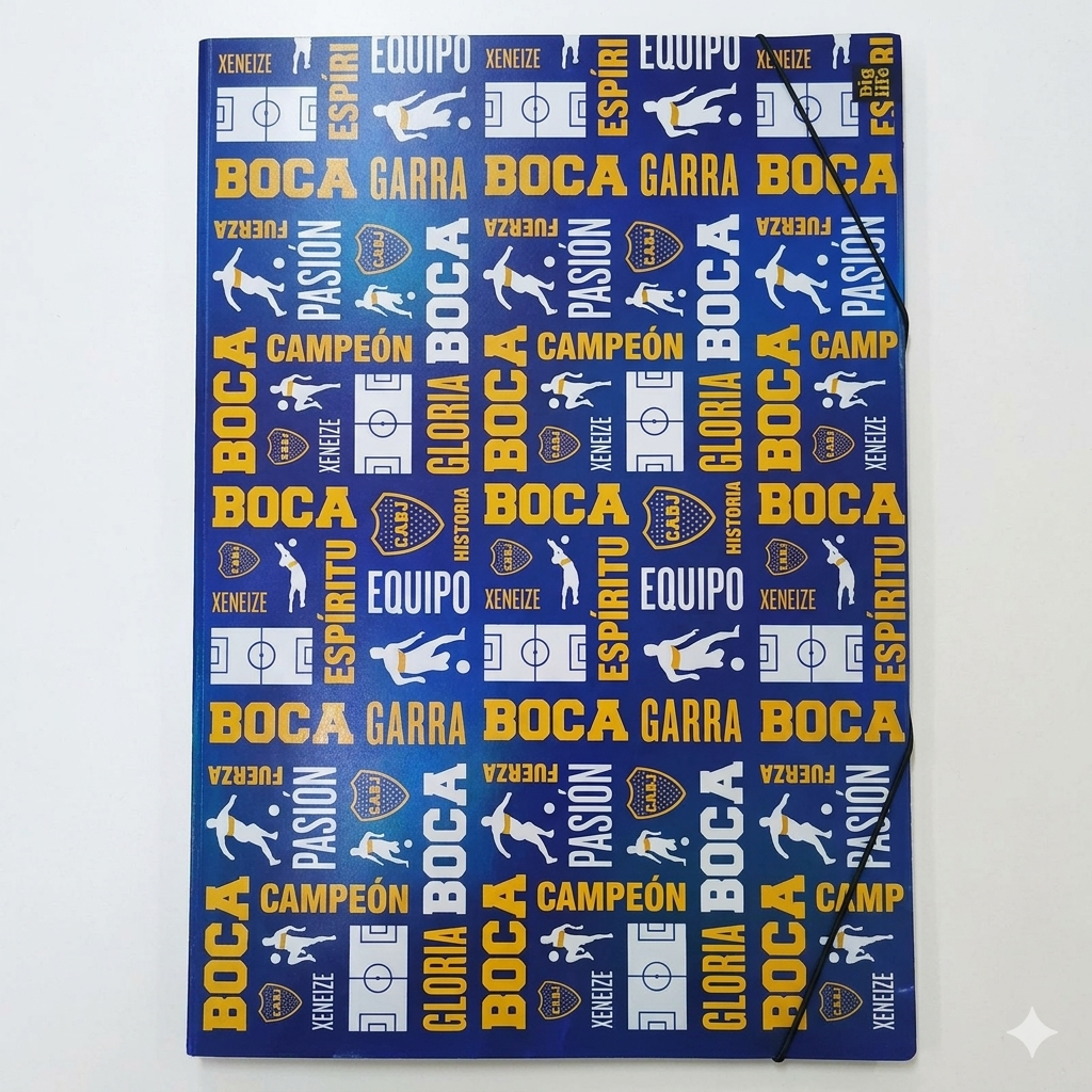  CARPETA 3 SOLAPAS N6 PPR BOCA