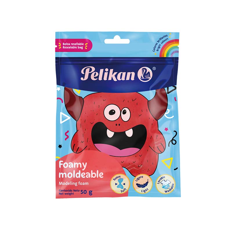  MASA MODELAR PELIKAN FOAMY 50GR ROJO