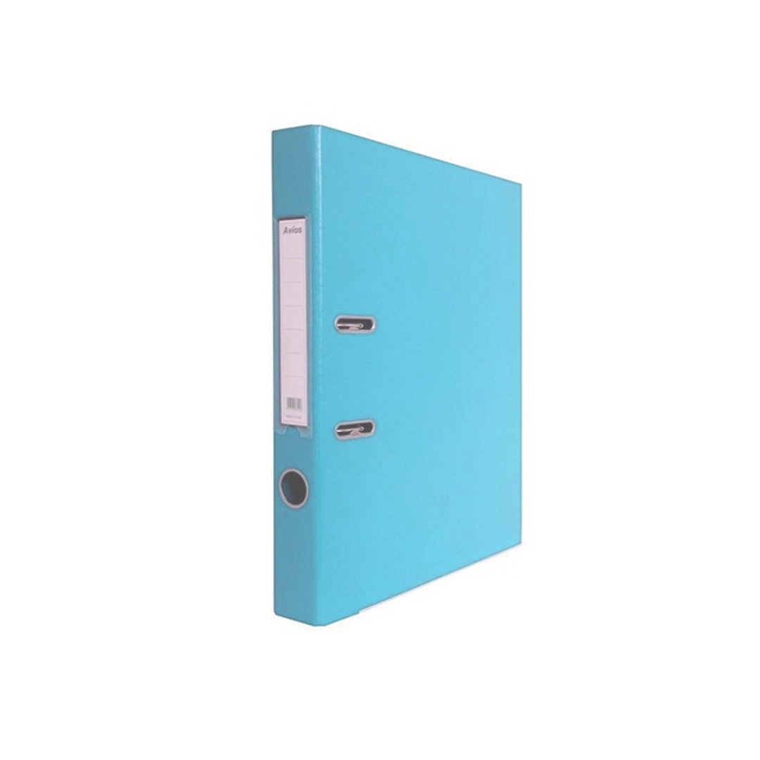  BIBLIORATO A4 AVIOS PLASTICO PALANCA  BAJA CELESTE PASTEL