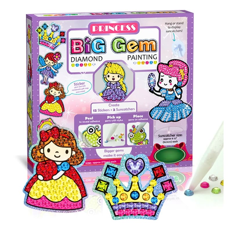  DIAMOND PAINTING KIT CON STICKERS  PRINCESAS