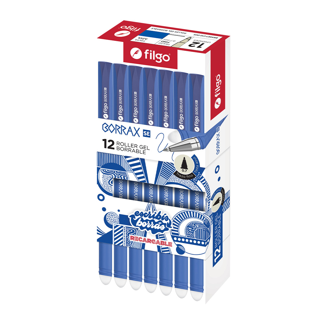  ROLLER BORRABLE FILGO BORRAX SE CLASICO AZUL X12