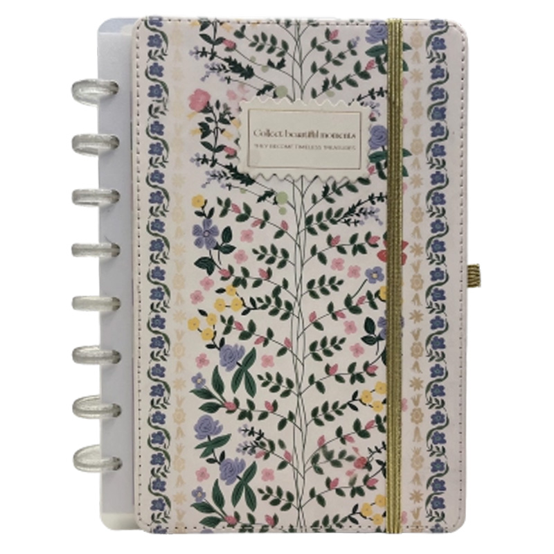  CUADERNO HELEN A DISCOS A5 80 HOJAS CON STICKERS