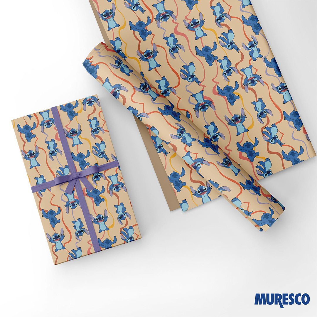  PAPEL REGALO KRAFT PREMIUM MURESCO X10H STITCH MUSIC