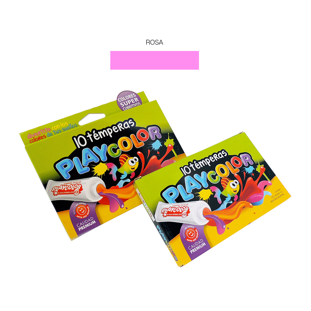  TEMPERA PLAYCOLOR 8MM X10 ROSA