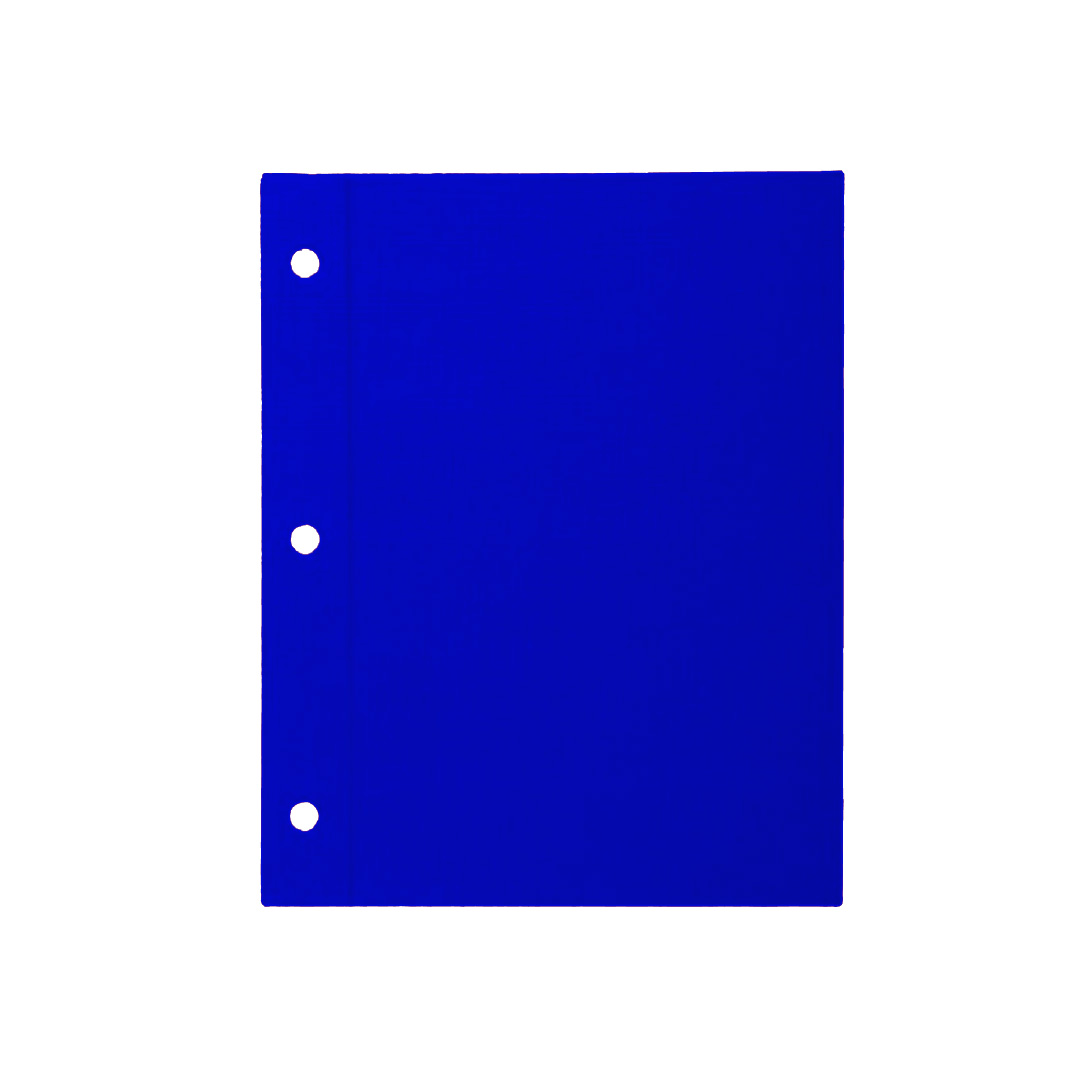  CARPETA ESCOLAR TAPA N3 EZCO PVC FORRADA  X25 AZUL
