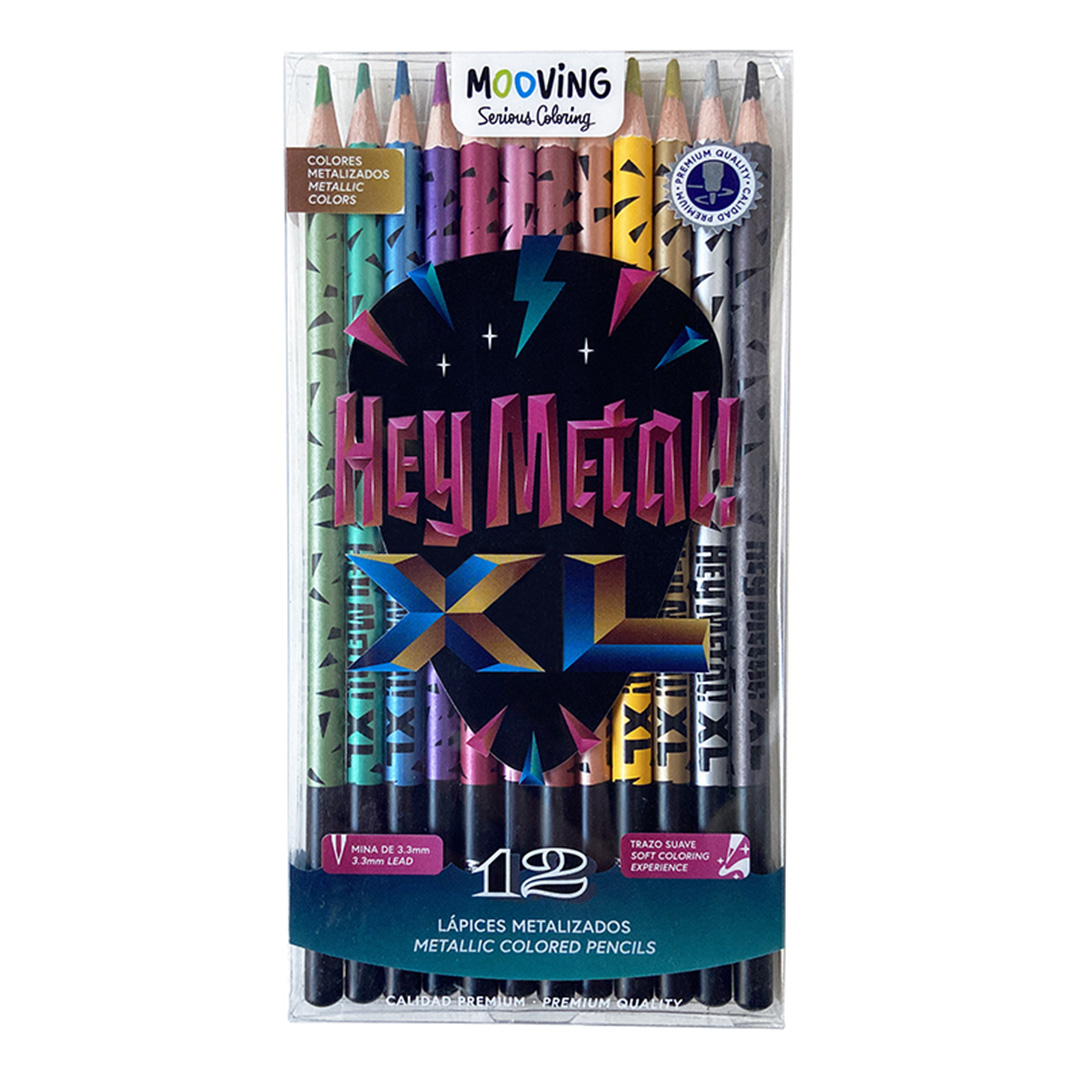  LAPIZ COLOR MOOVING METAL X12