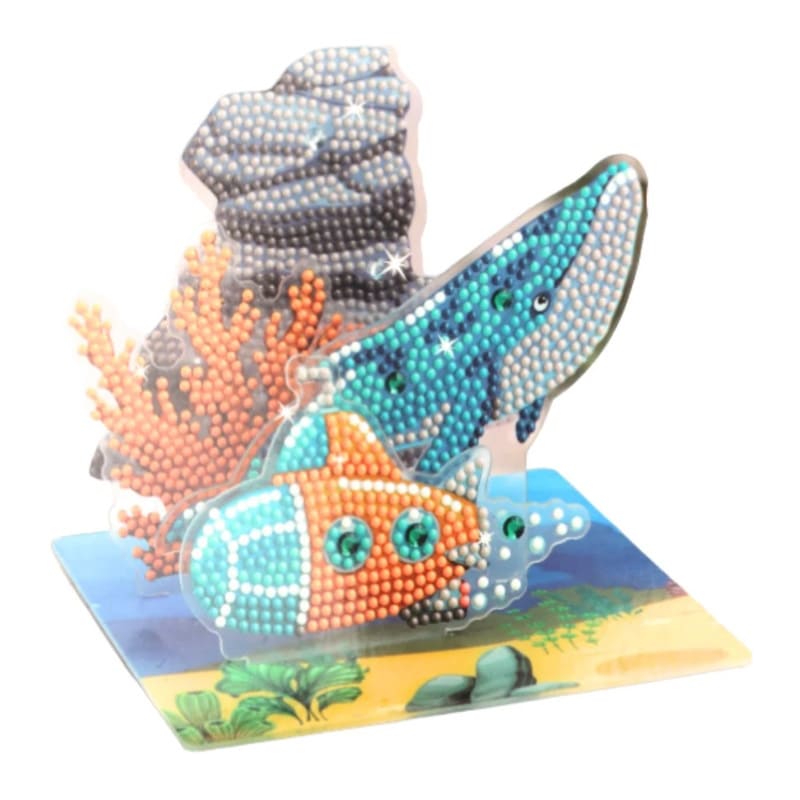  DIAMOND PAINTING 15X15 CM FIGURA 5D  UNICORNIO BASE ACRILICA