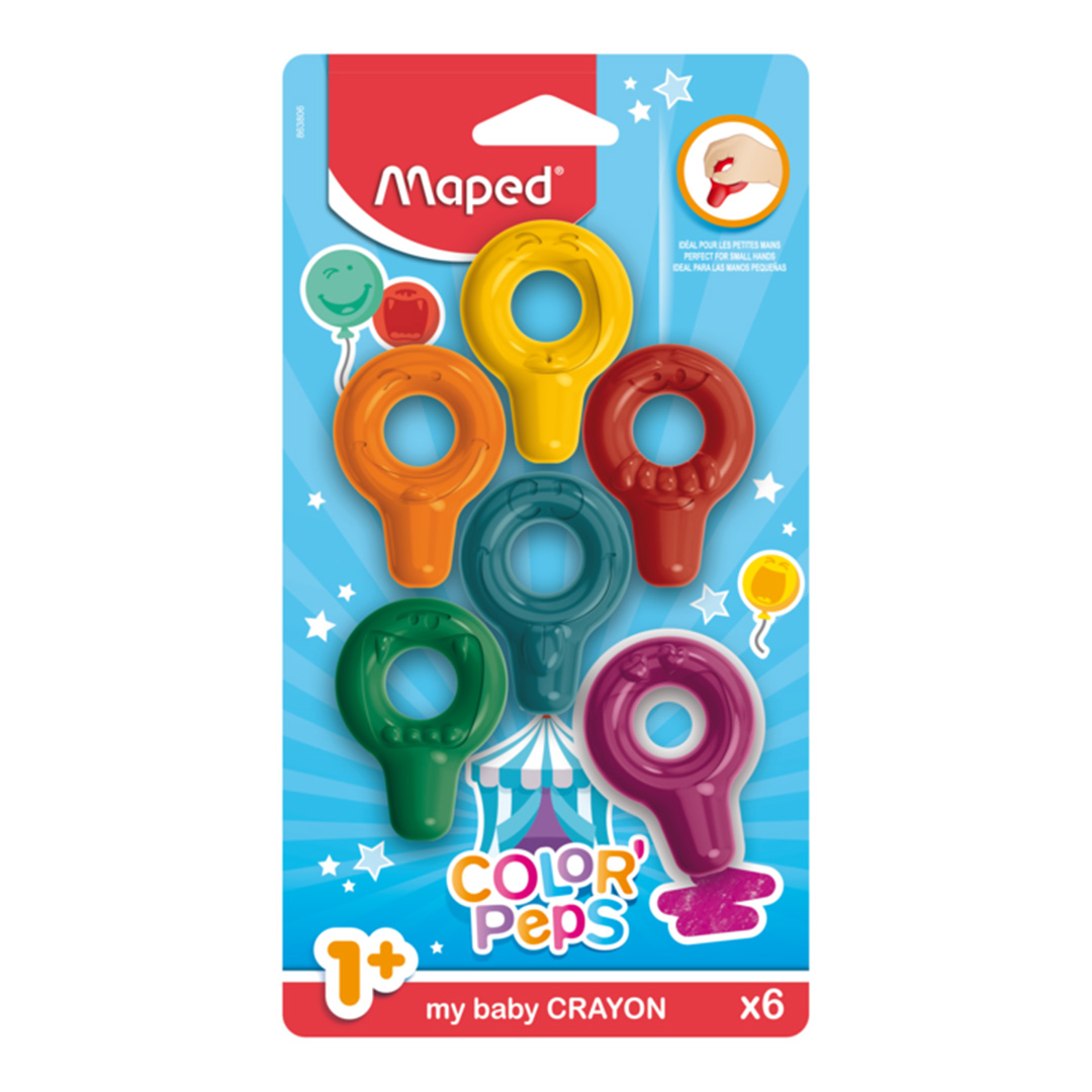  CRAYON MAPED BABY MI FIRST BLISTER X6