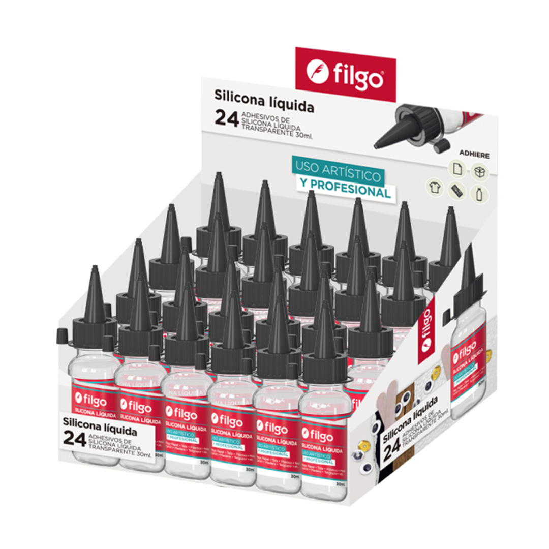  ADHESIVO SILICONA LIQUIDA FILGO 30MM X24