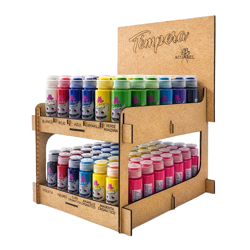  EXHIBIDOR TEMPERA ACUAREL 78GR SURTIDO X  102 UNIDADES