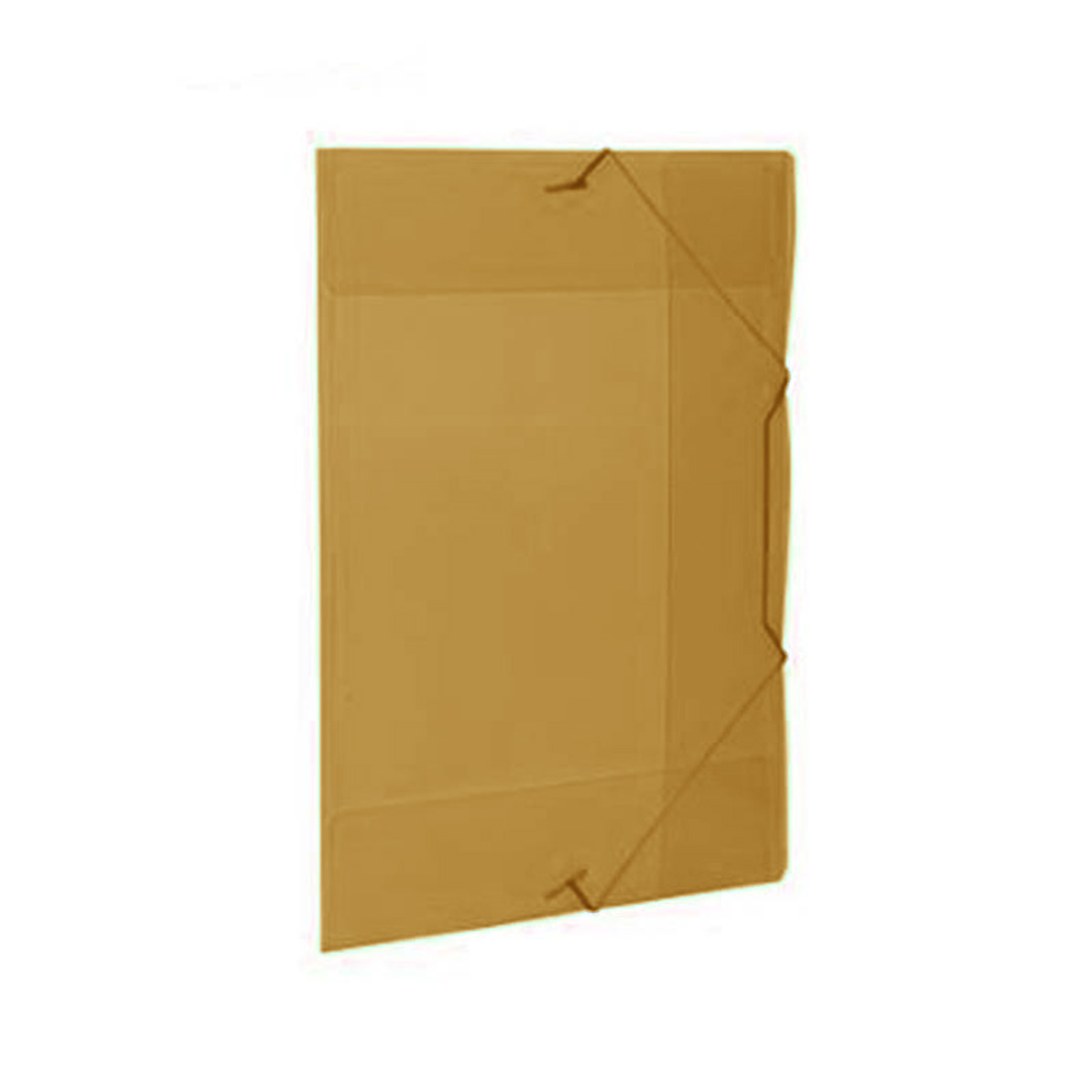  CARPETA 3 SOLAPAS OFICIO THE PEL PP  NARANJA CON ELASTICO