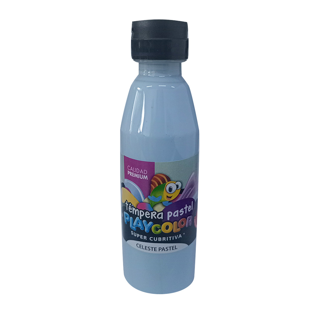  TEMPERA PLAYCOLOR POTE 250G PASTEL  CELESTE
