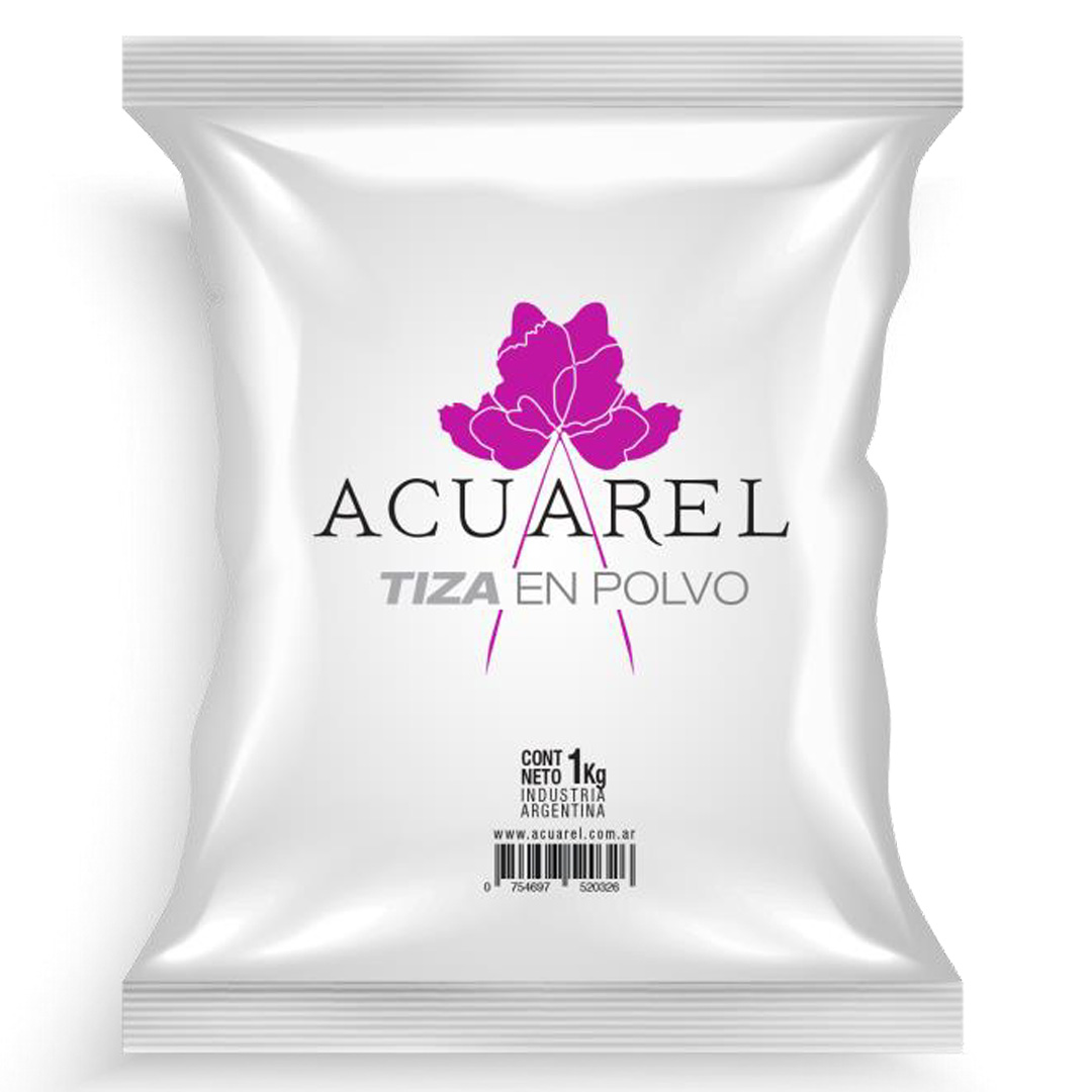  TIZA EN POLVO ACUAREL 1 KG BLANCO