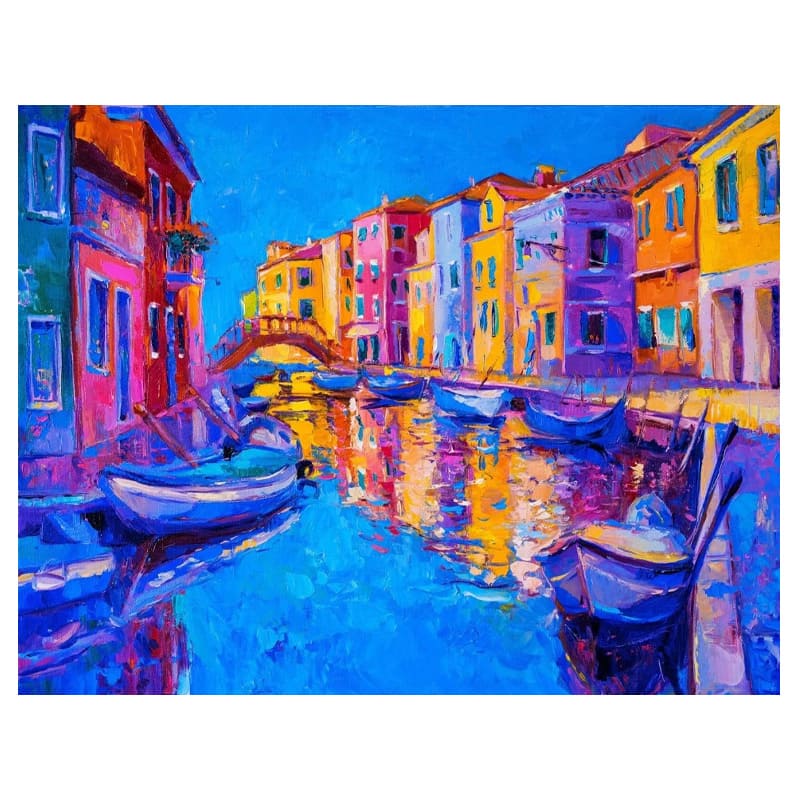  DIAMOND PAINTING 20X30 GONDOLAS  SGK81380 EN ESTUCHE