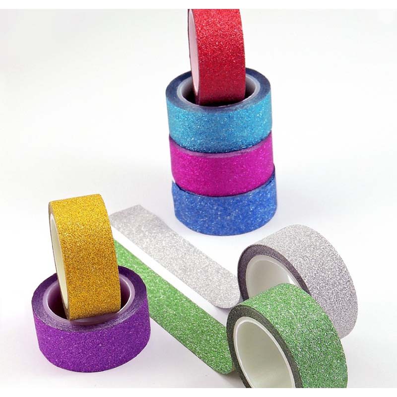  CINTA ADHESIVA IBICRAFT WASHI GLITTER4MT X48