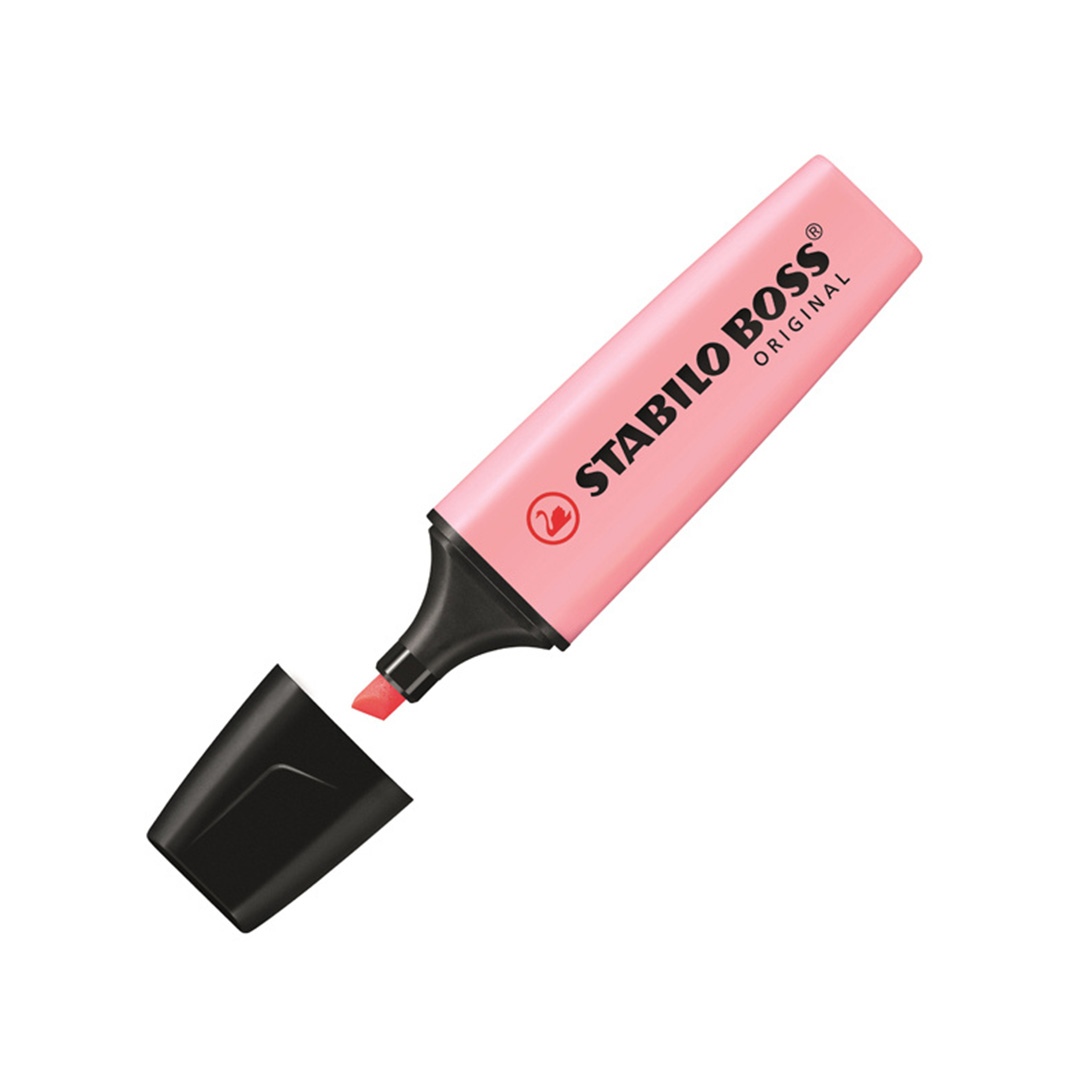  RESALTADOR CHATO STABILO BOSS X10 PASTEL  ROSA