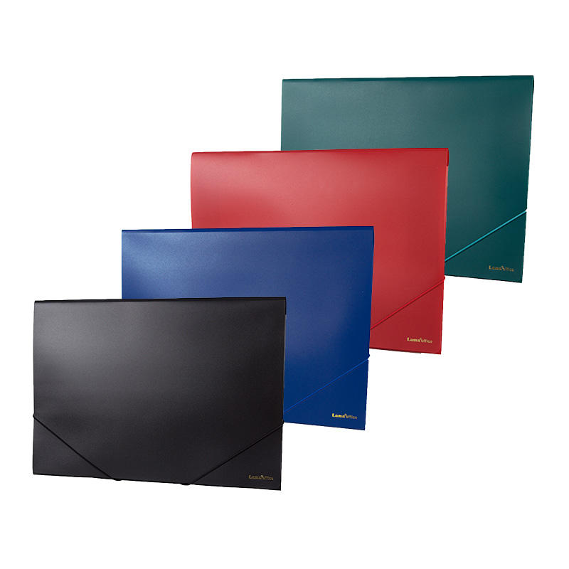  CARPETA 3 SOLAPAS OFICIO LAMA PP OPACA;
CON ELASTICO COLORES CLASICOS SURTIDOS