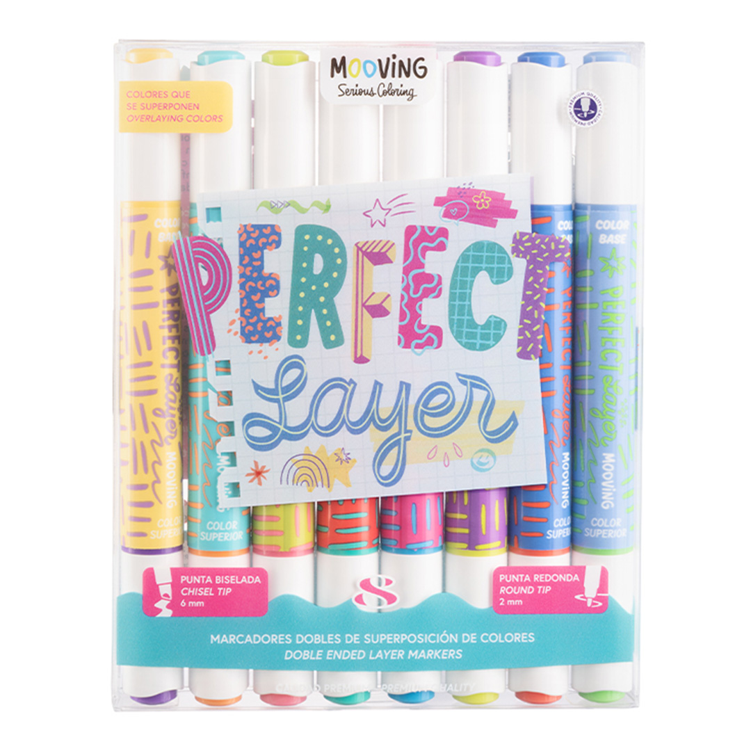  MARCADOR MOOVING PERFECT LAYER X8