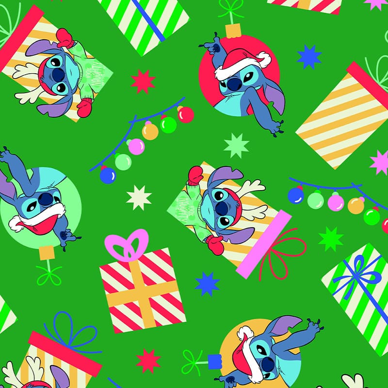  PAPEL AFICHE MURESCO FANTASIA 70X100  X10H NAVIDAD STITCH CELEBRACION