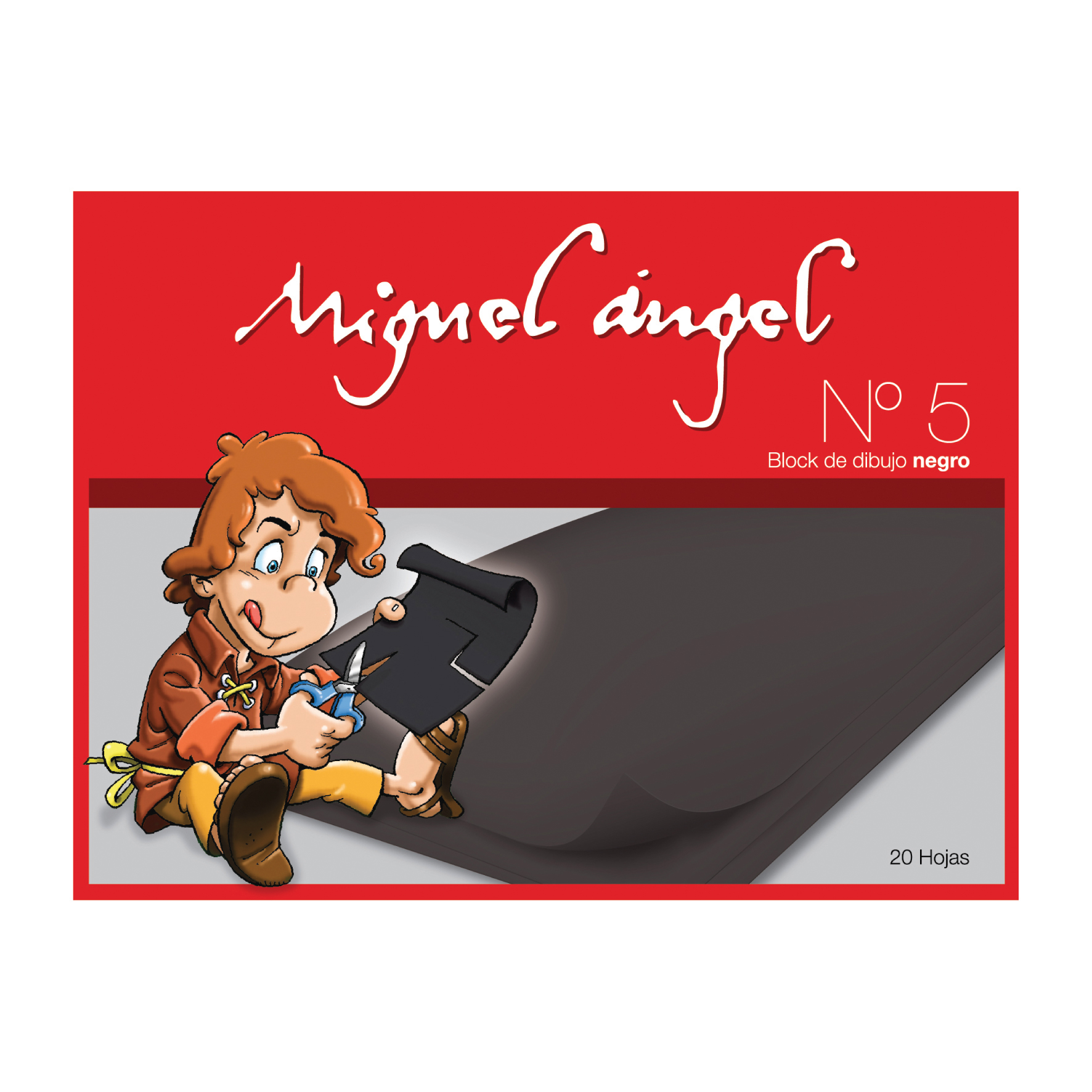  BLOCK N5 MIGUEL ANGEL X 20 HOJAS NEGRO