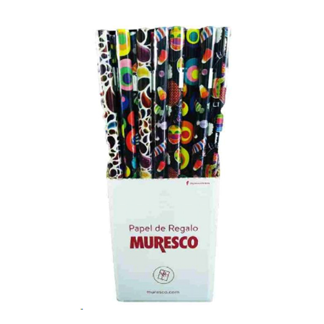  PAPEL REGALO MURESCO 1 METRO CAJA X54ROLLOS NAVIDAD