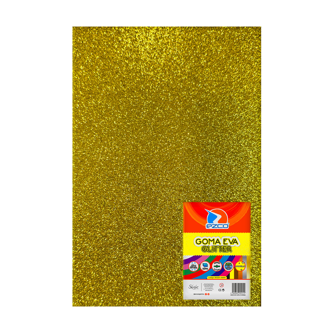  GOMA EVA BRILLO EZCO 40X60 X10 AMARILLO 1.7MM