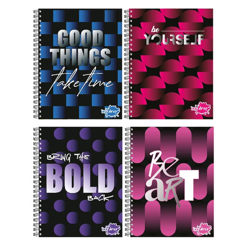  CUADERNO INKDROP A4 22X29 TAPA DURA  ESPIRAL 100H ADVANCE