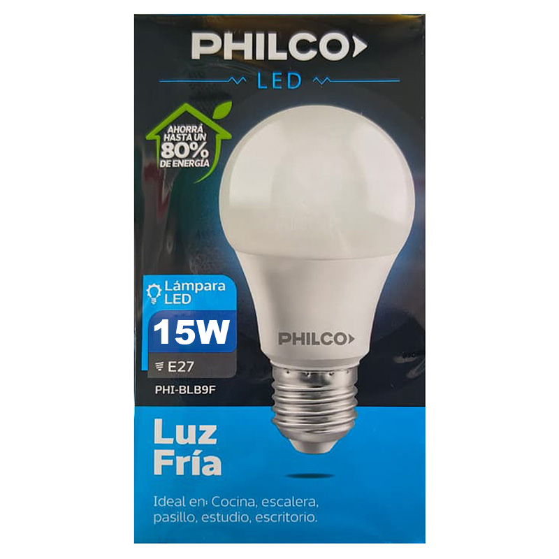  LAMPARA PHILCO 15W FRIA PACK X10