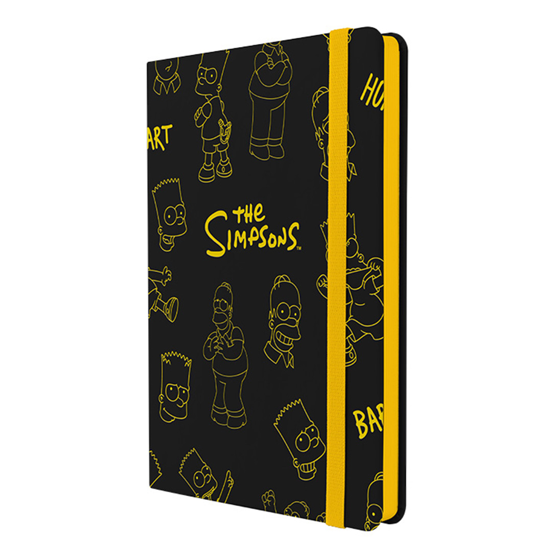 CUADERNO MOOVING A5 TAPA DURA PU  SIMPSONS 96H RAYADO