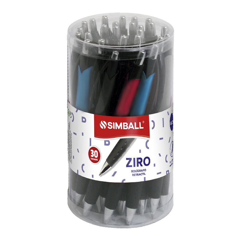  BOLIGRAFO RETRACTIL SIMBALL ZIRO X30  AZUL