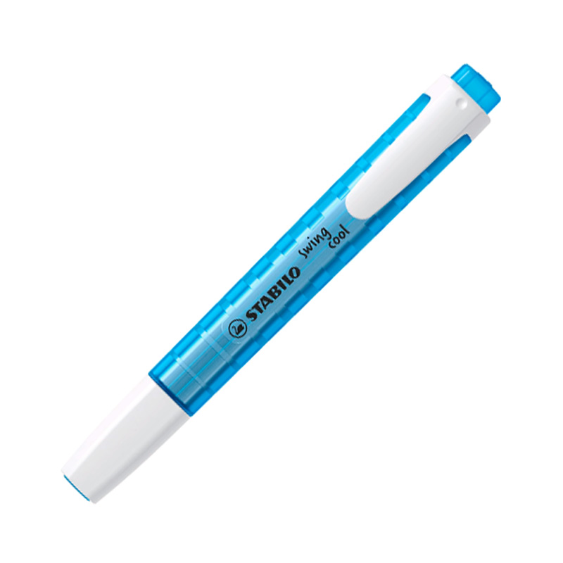  RESALTADOR FINO STABILO SWING COOL X10;
FLUO AZUL