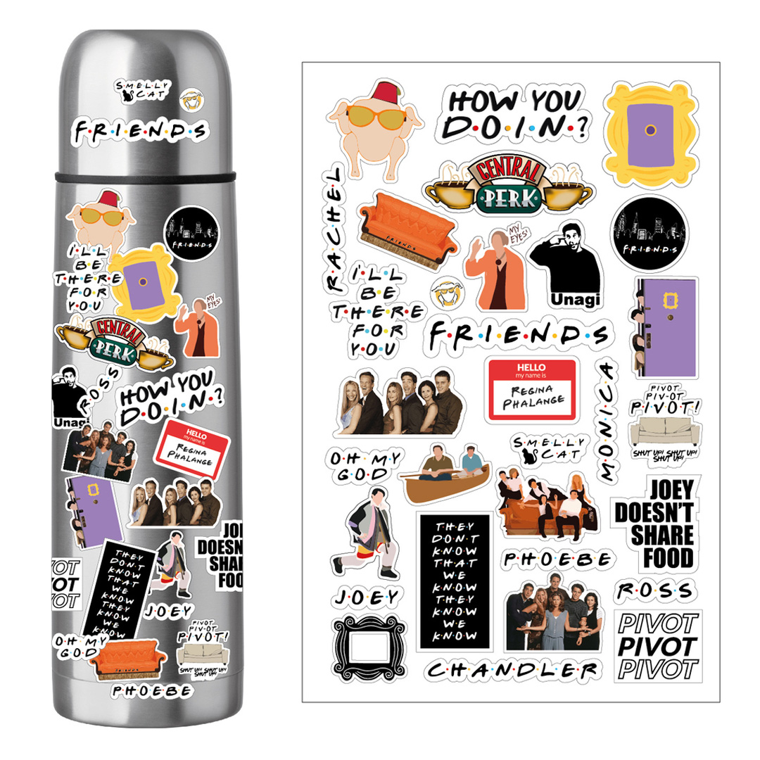  PLANCHA STICKERS FRIENDS X5
