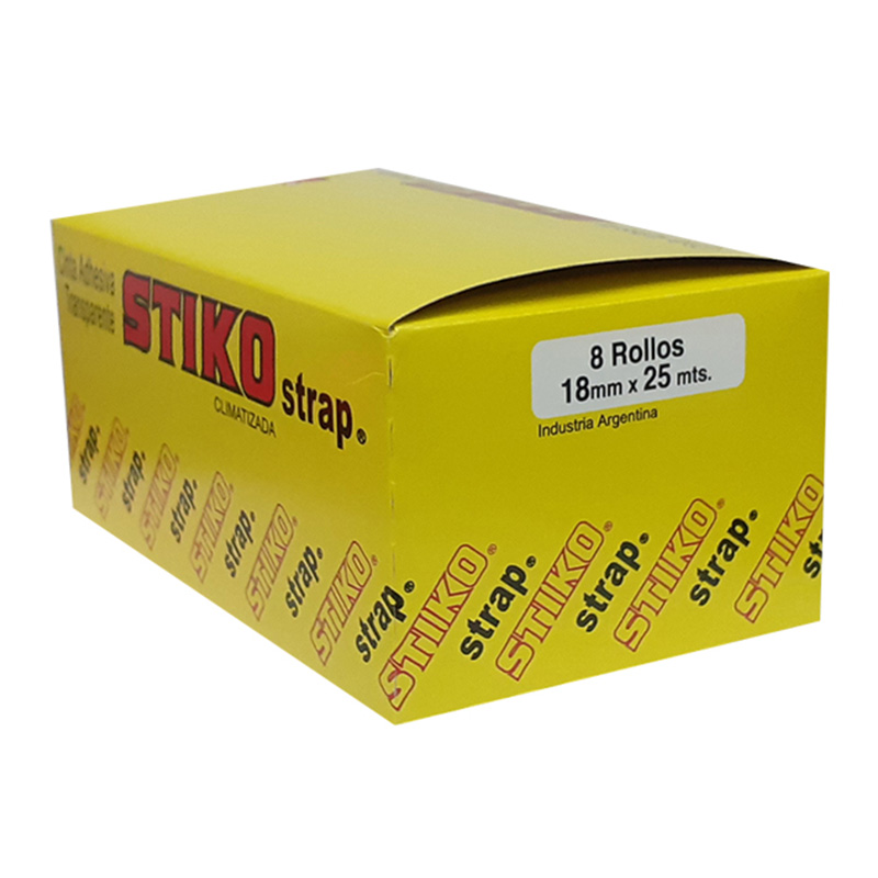  CINTA ADHESIVA STIKO 18X25 CAJA X8