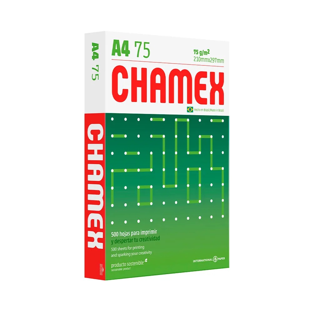  RESMA A4 CHAMEX 75 GR 500 HOJAS