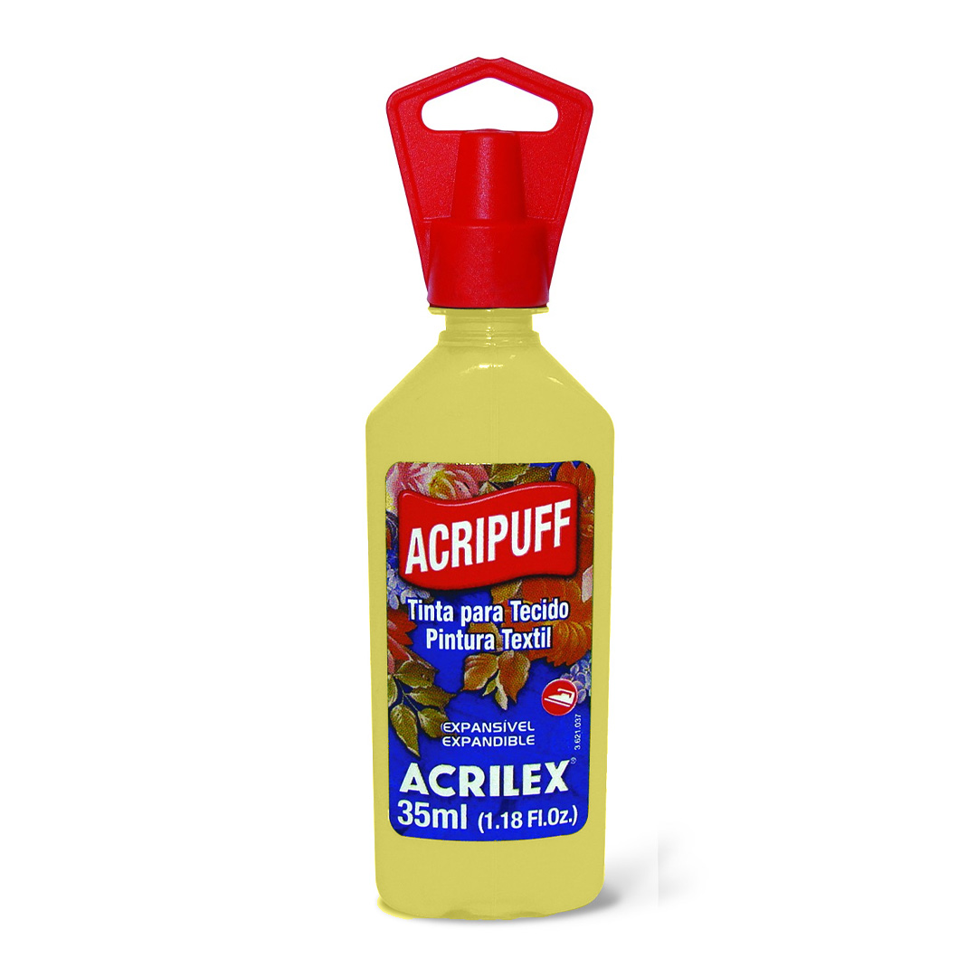  PINTURA TELA ACRILEX ACRIPUFF 35ML  AMARILLO BEBE