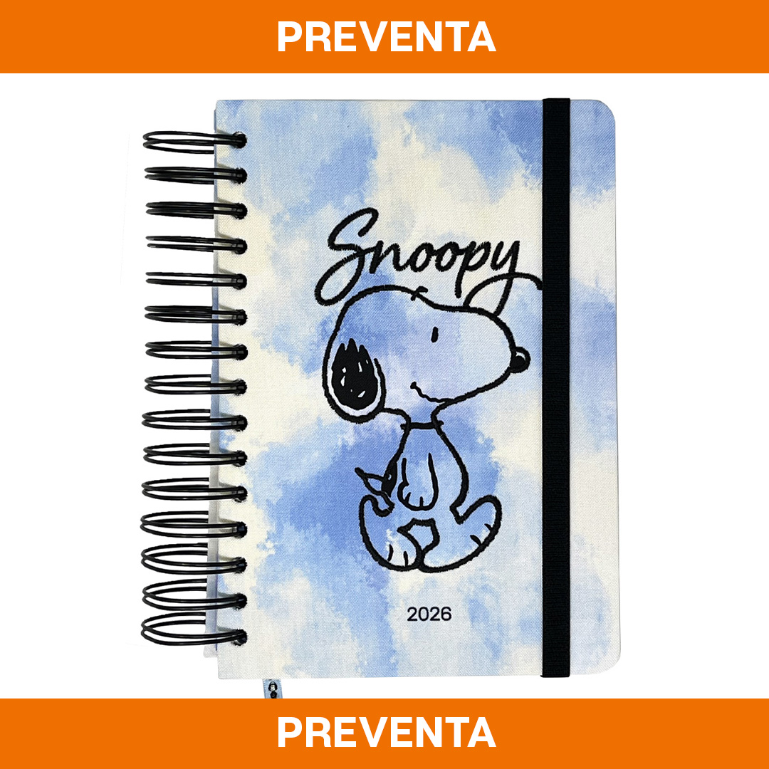  AGENDA MOOVING 14X20 DIA POR PAGINA  SNOOPY