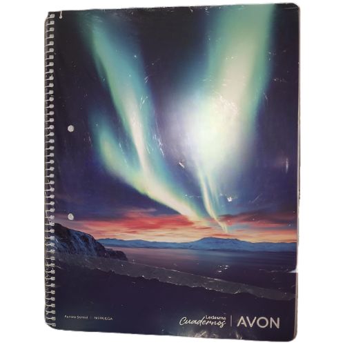  CUADERNO AVON 2 29/7 TAPA FLEXIBLE  ESPIRAL 80 HOJAS CUADRICULADO